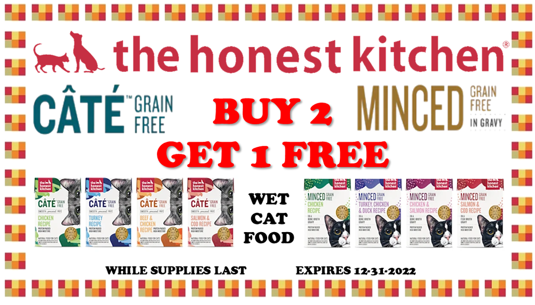 honest kitchen cate minced tetra cat food sale coupon
