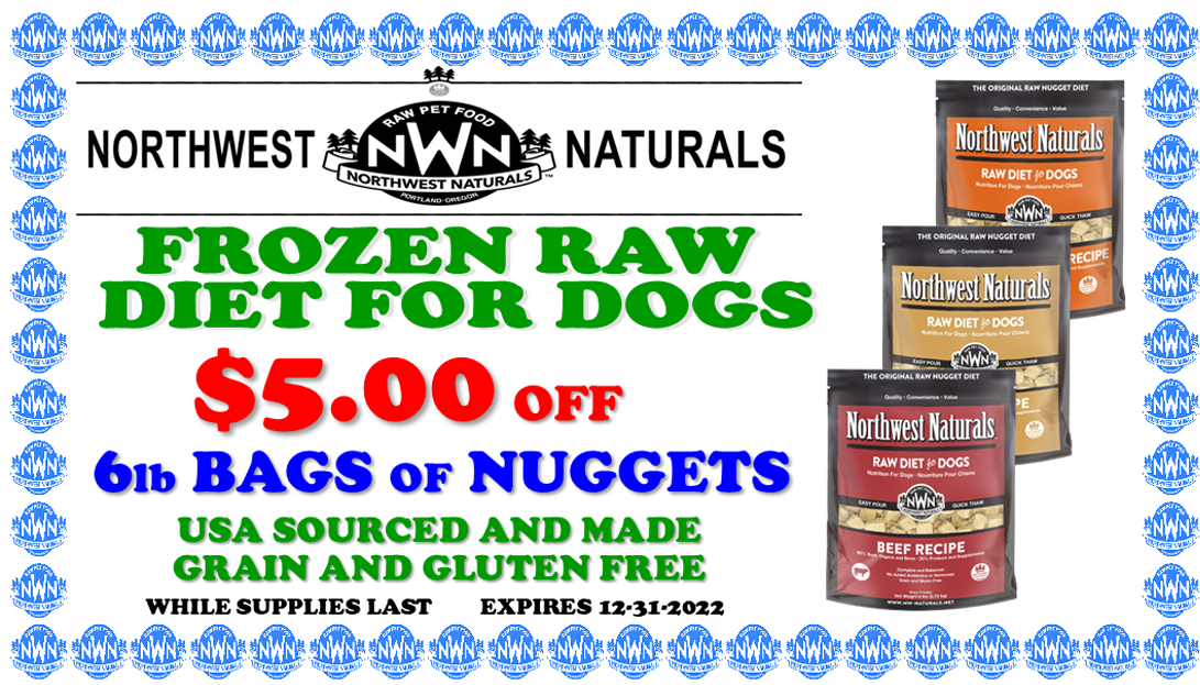 northwest naturals frozen raw nuggets dog food sale coupon