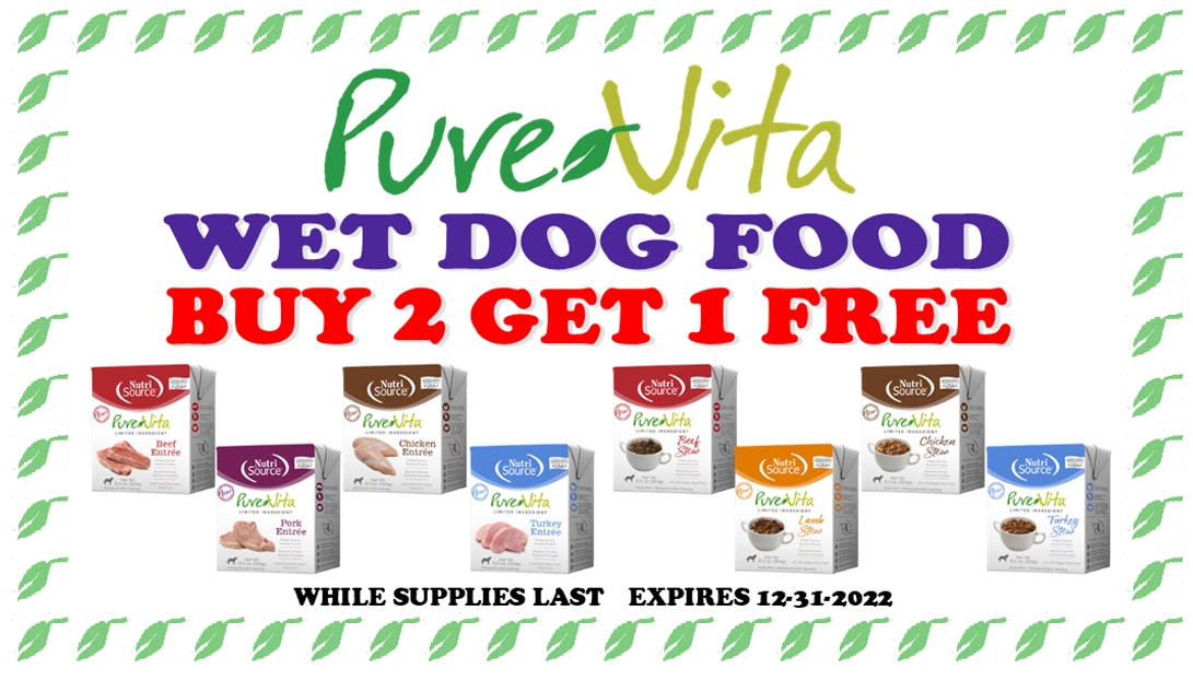 pure vita tetra wet dog food sale coupon